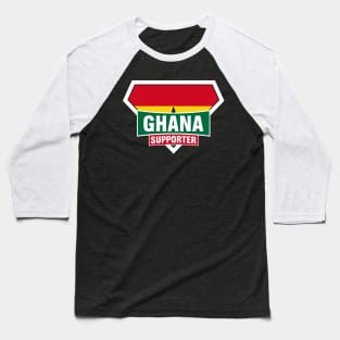 Ghana Super Flag Supporter Baseball T-Shirt